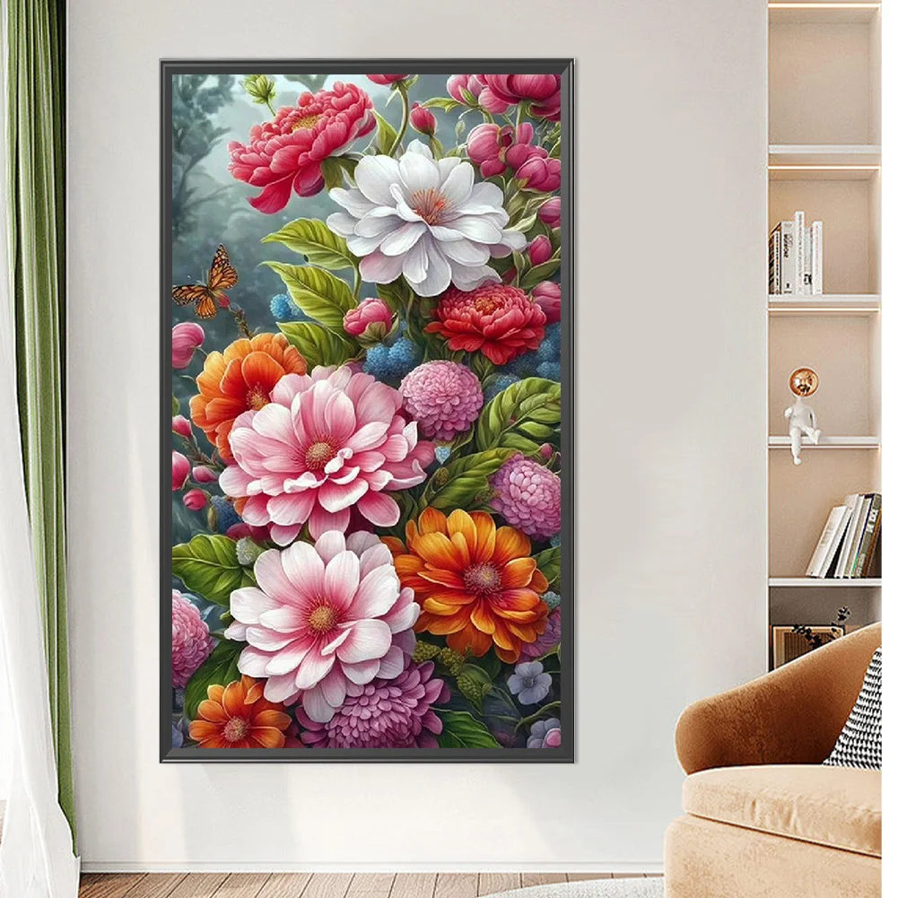 Partial AB Diamond Painting - Full Round Drill - Rose(Canvas|45*75cm)