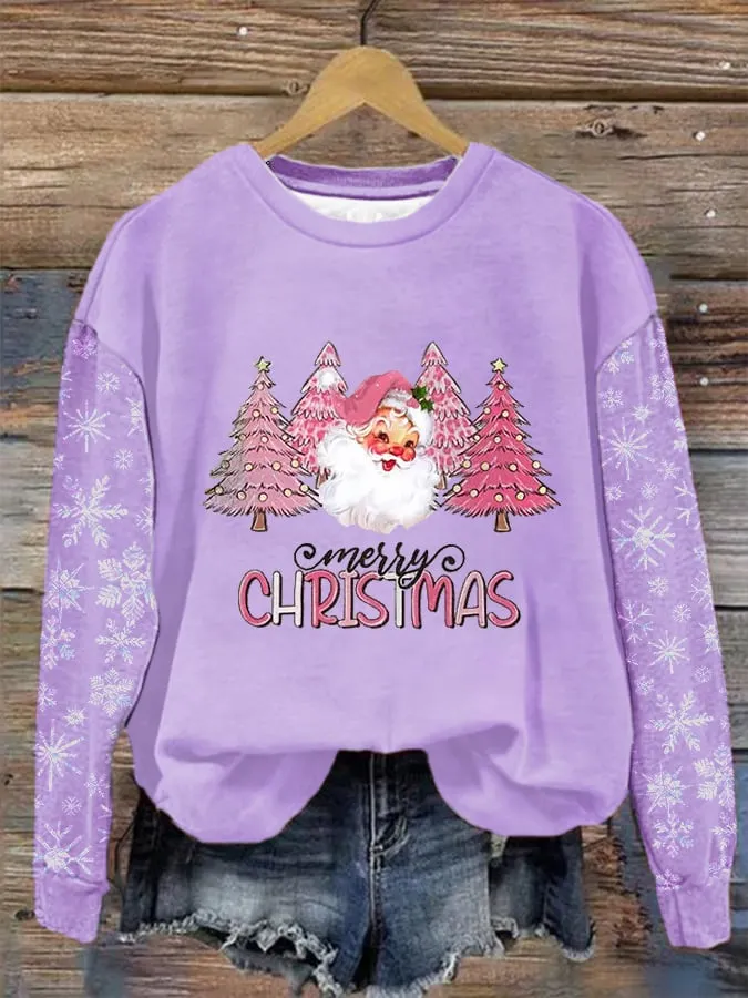 Women's Merry Christmas Print Casual Sweatshirt