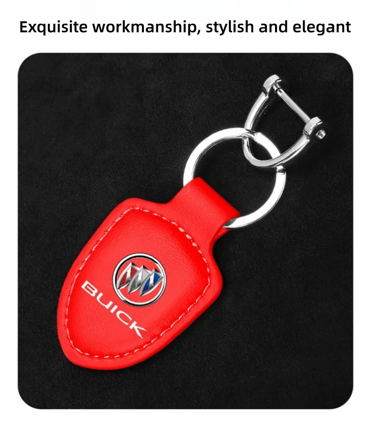 High-end genuine leather car key pendant with car LOGO