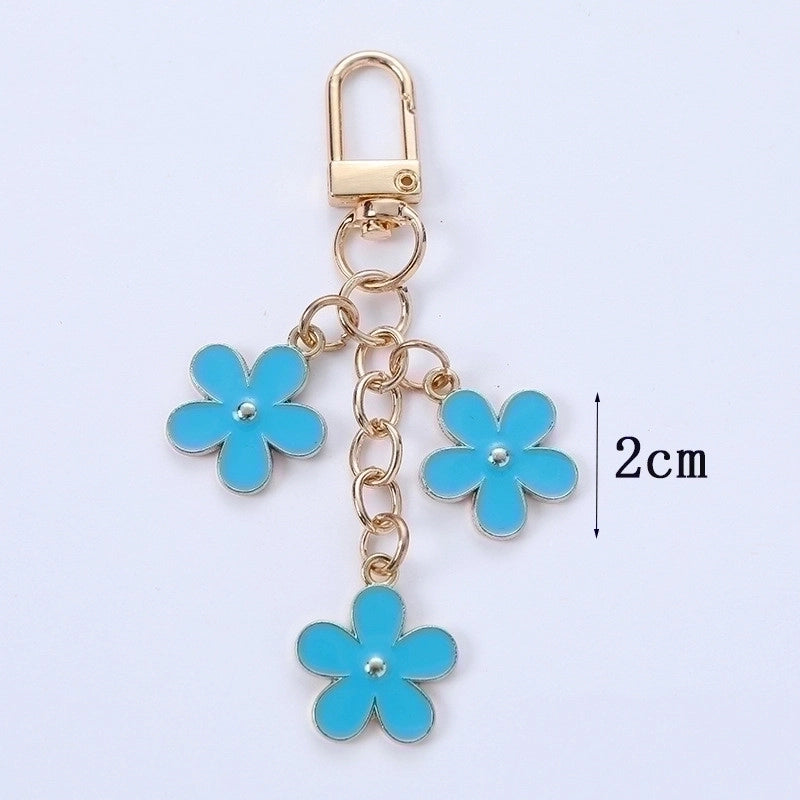 Sweet Flower Alloy Unisex Keychain