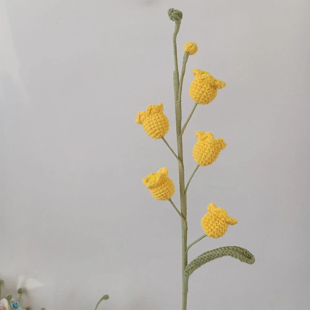 Handwoven Lily of the Valley Bouquet for Bedroom Decor