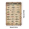 Type Of Fishing Lures - Metal Tin Signs(8*12Inch/12*16Inch)