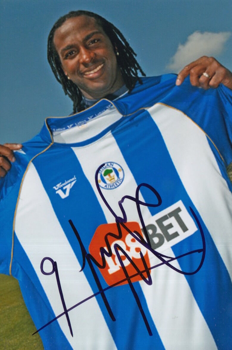 WIGAN HAND SIGNED JASON SCOTLAND 6X4 Photo Poster painting 1.