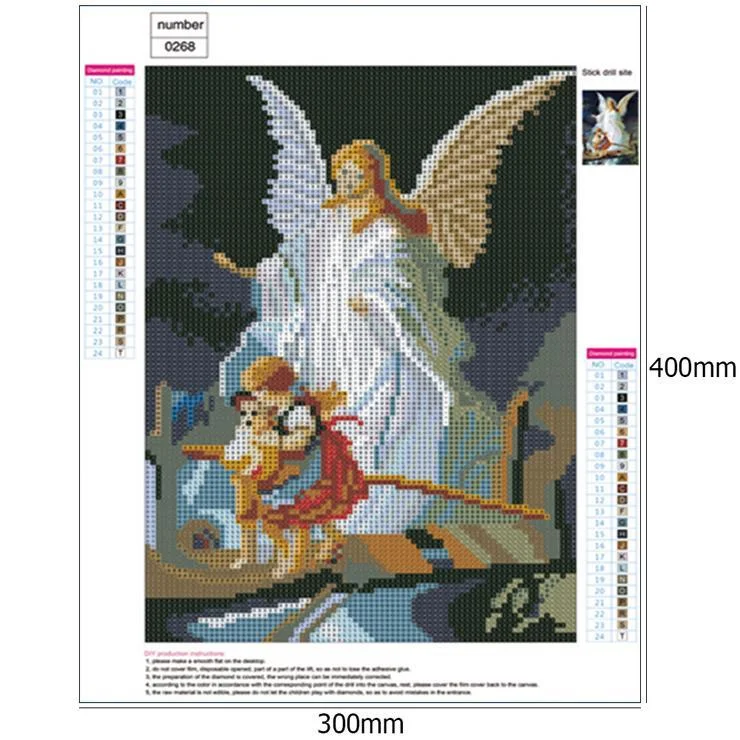Diamond Painting - Full Round Drill - Angel Kids(30*40cm)