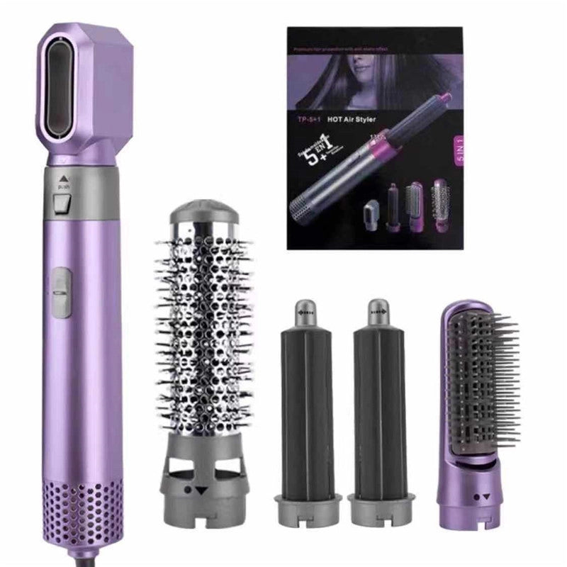 Five-in-one Curling Iron Hair Comb Multifunctional Straight Roll Dual-purpose Hot Air Comb Automatic Curling Iron Manufacturers