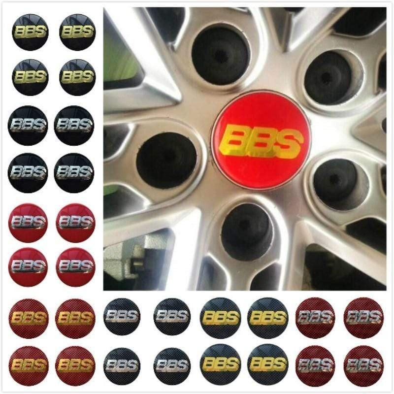 4PCS 56mm Hub Cap Car Rim Wheel Center Cover Emblem Wheel Center Hub Badge Sticker BBS Logo For Universal Car voiturehub dxncar