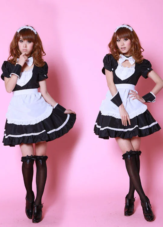 Black Girl Sweet Maid Costume-elleschic