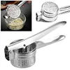 Sweet Potato Masher Stainless Steel Heavy Duty Potato Ricer for Mashed Potatoes