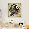 (US Only)Halloween Hat Printed Cross Stitch Kit 40x40cm DIY 11CT Embroidery Craft Set
