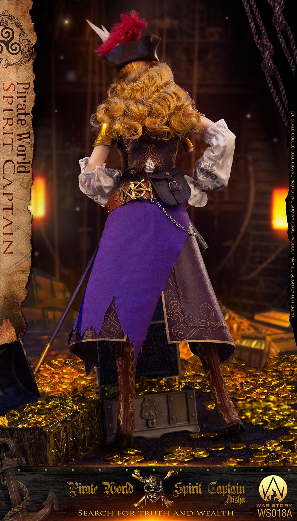 1/6 キャプテン エルサ（WS018A） 1/6 War Story WS018A Pirate World Spirit Captain Elsa Action