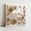 (Pre-Framed)Peacock-Special Shape Diamond Painting Kit(25x25cm)