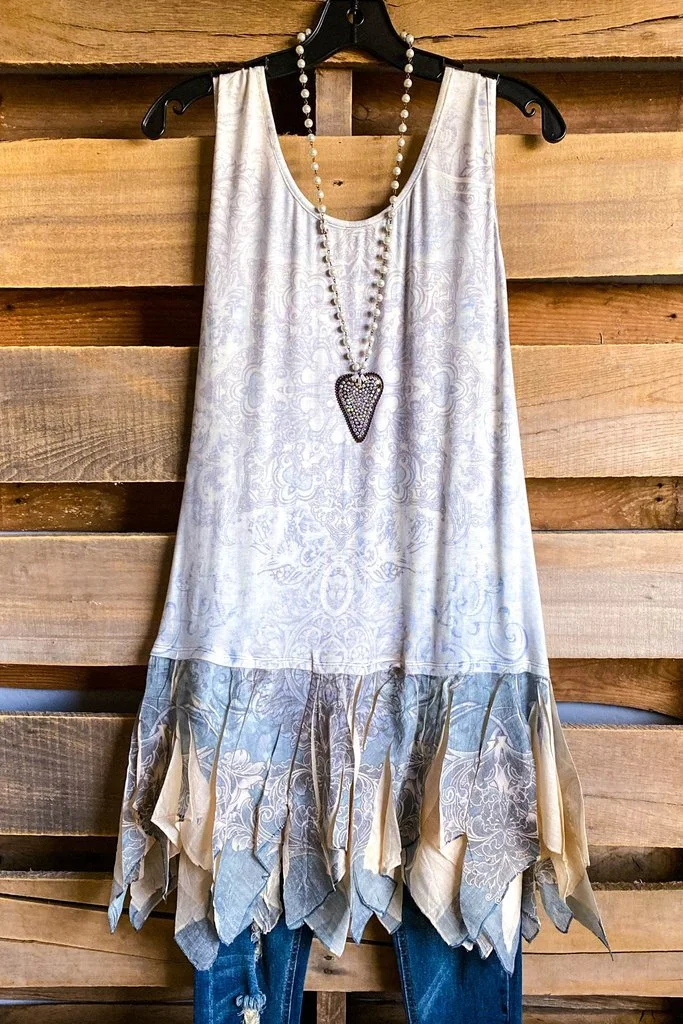 Print sleeveless vest-Mayoulove