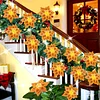 8Pcs 3D Orange Artificial Flowers DIY Desktop Diamond Art Kit