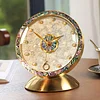 Shell clock living room 2025 new clock desktop pendulum clock