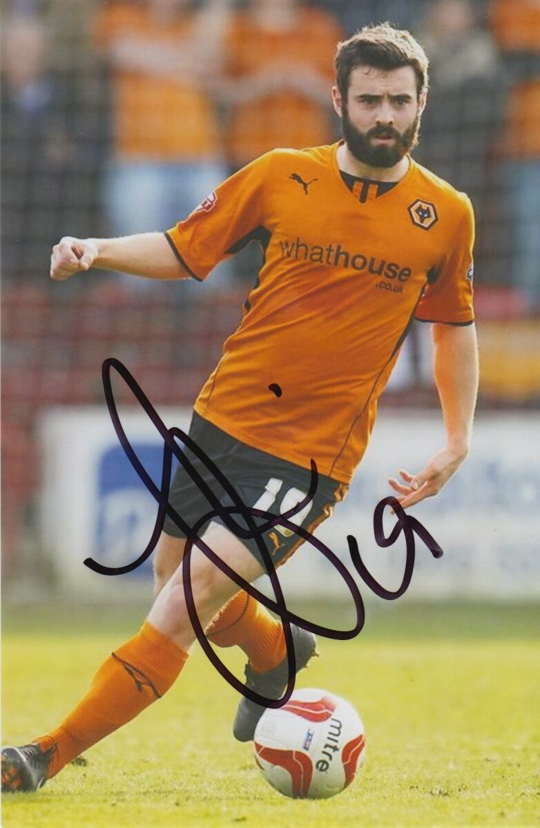 WOLVES HAND SIGNED JACK PRICE 6X4 Photo Poster painting 1.