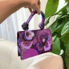 DOYUTIG New Design Jasmine Flower Beaded Handbag Women's Handmade Shiny Evening Bags For Wedding Lady Party Beading Totes N001