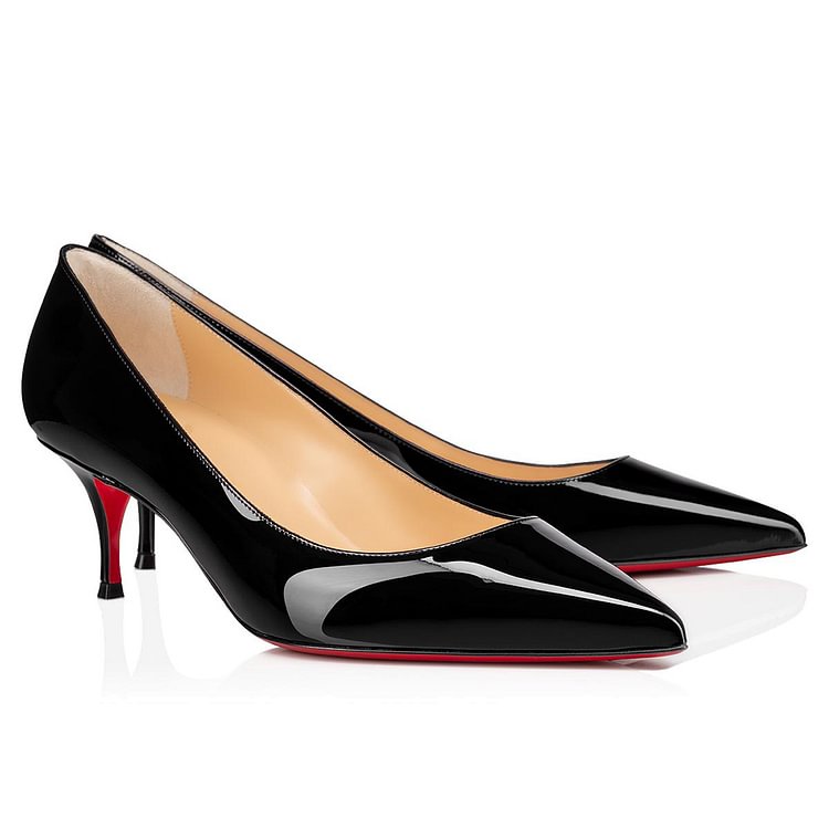 60mm  Kitten Heels Pumps Summer Daily Pumps Patent