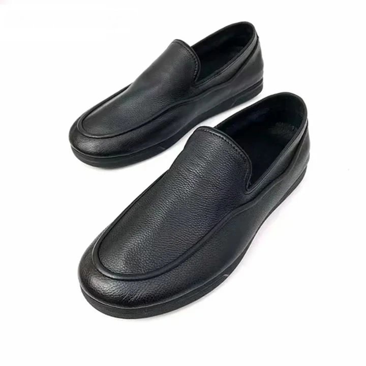 Casual Fashion Soft Sole Flat Heel Leather Shoes|Soft Loafer