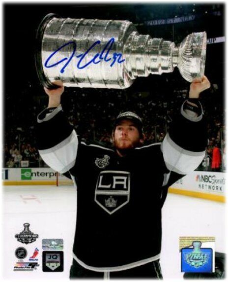 Jonathan Quick Signed Autographed 16x20 Photo Poster painting LA Kings WIth Stanley Cup Steiner