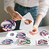 6PCS DIY Diamond Art Greeting Cards Santa Claus Congratulations Cards & Gift