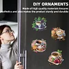 6 St&uuml;ck Kaffee Nachmittagstee - 5d DIY Handwerk Aufkleber Magnet