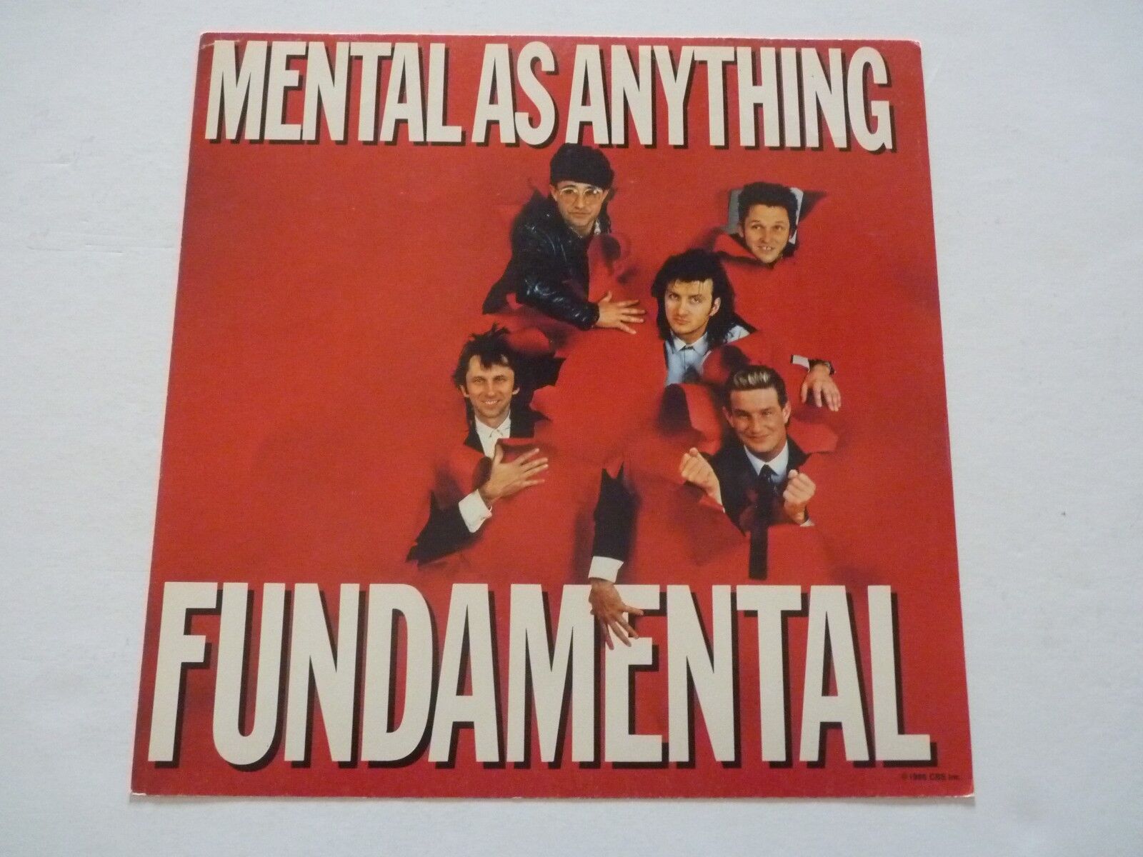 Mental As Anything Fundamental Promo LP Record Photo Poster painting Flat 12x12 Poster