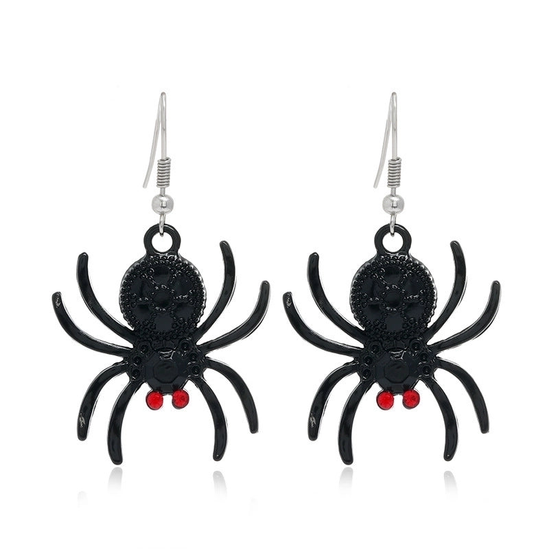 6 Pieces Gothic Cat Spider Alloy Women’S Drop Earrings 1 Pair