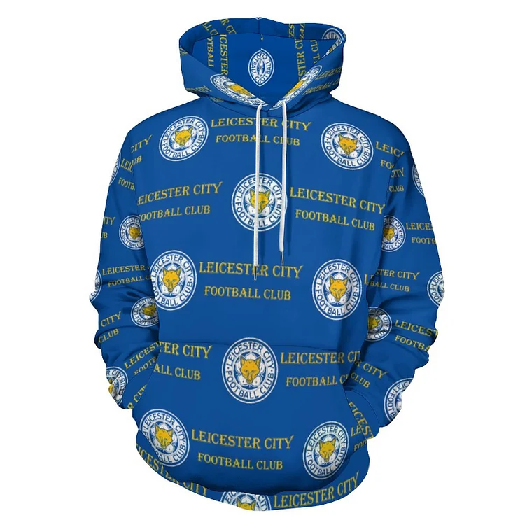 Leicester City Unisexe Pullover Sweat-Shirt À Capuche Oversize Streetwear Hip Hop