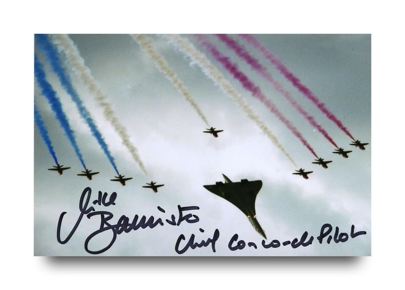 Mike Bannister Signed 6x4 Photo Poster painting Chief Concorde Pilot Autograph Memorabilia + COA