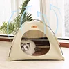 Cat tent for all seasons, cool in summer and warm in winter, semi-enclosed and safe cat bed