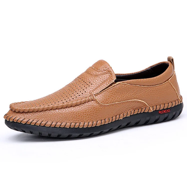 Men's Fashion Casual Trend  Breathable Leather Shoes