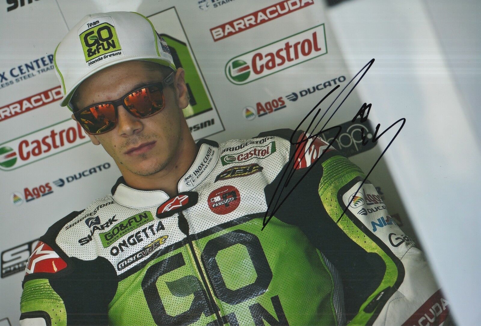 Scott Redding Hand Signed MotoGP 12x8 Photo Poster painting.