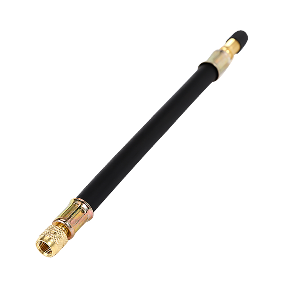 

210mm Flexible Rubber Car Tire Tyre Valve Extension Adapter with Black Cap, 501 Original