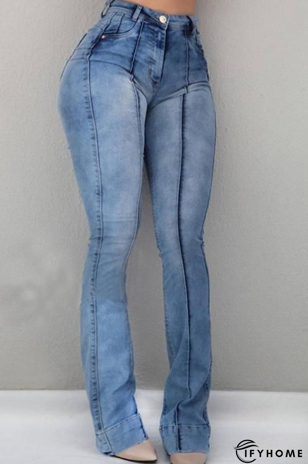 High Waist Ripped Slit Jeans | IFYHOME