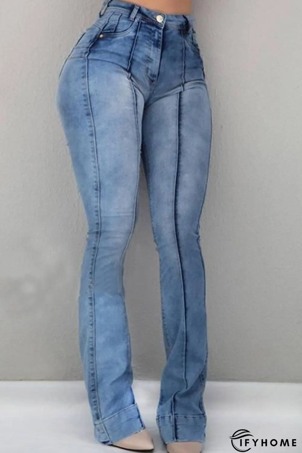 High Waist Ripped Slit Jeans | IFYHOME