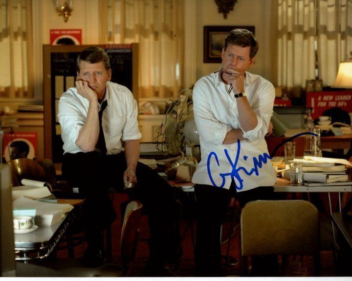 GREG KINNEAR Signed THE KENNEDYS JOHN F. KENNEDY JFK w/ BARRY PEPPER Photo Poster painting