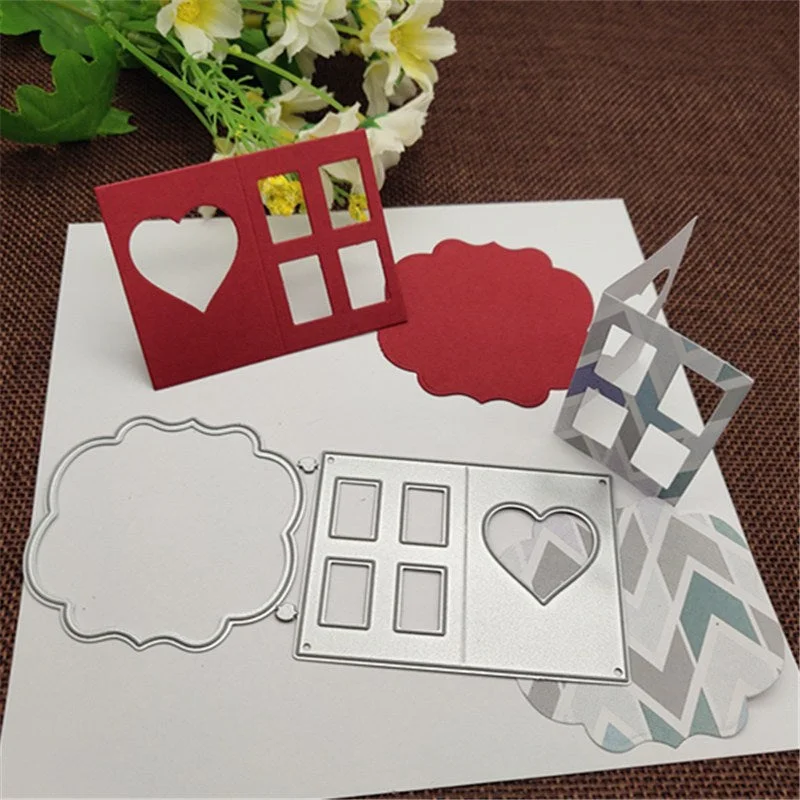 3D Frame gate box House Metal Cutting Dies Stencils Die Cut for DIY Scrapbooking Album Paper Card Decorative Crafts Party