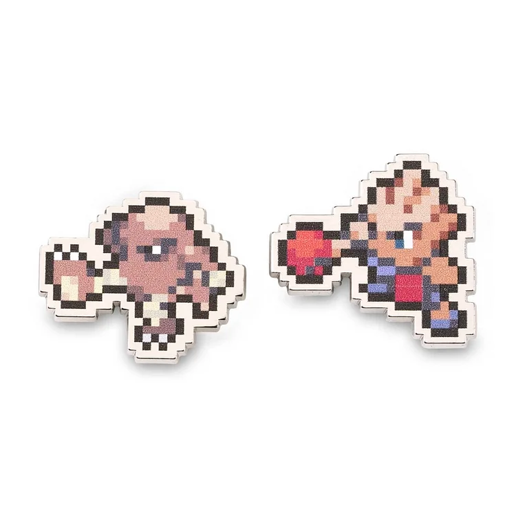 Hitmonlee & Hitmonchan Pokémon Pixel Pins (2-Pack)