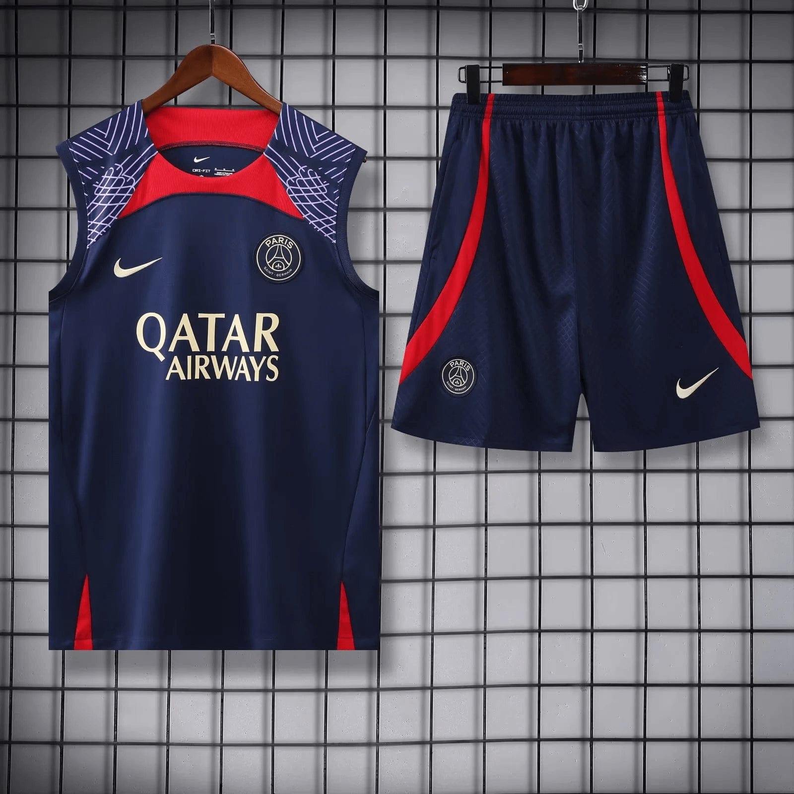 2023/2024 Psg Paris Saint-Germain pre-match training Bule Jersey+Shorts 1:1 Thai Quality mysite