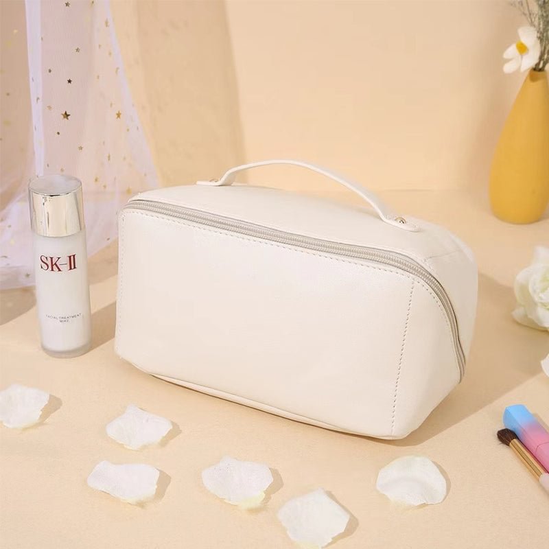 Premium Leather Makeup Organizer Bag