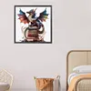 Flying Dragon In Book-Paint by Numbers Acrylic Paintingg 40*40CM(Watercolor)