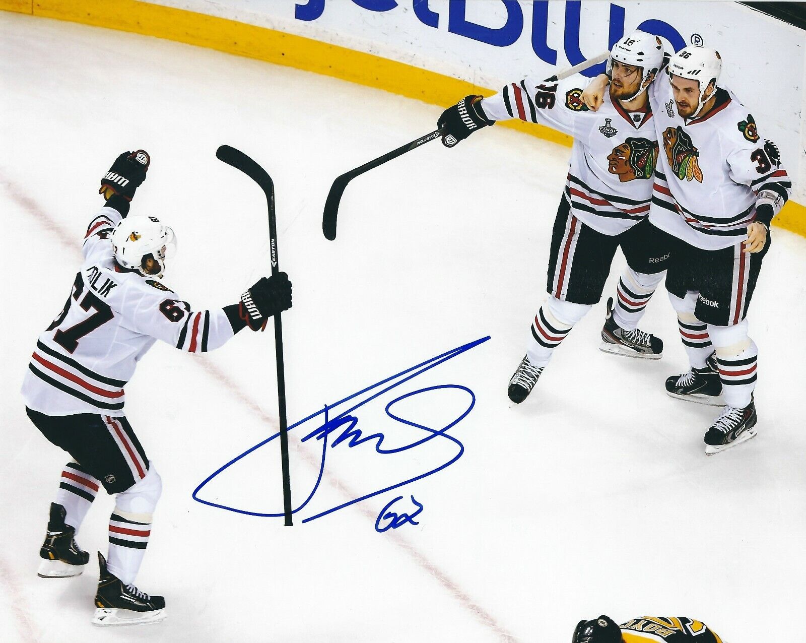 Signed 8x10 MICHAEL FROLIK Chicago Blackhawks Autographed Photo Poster painting - COA