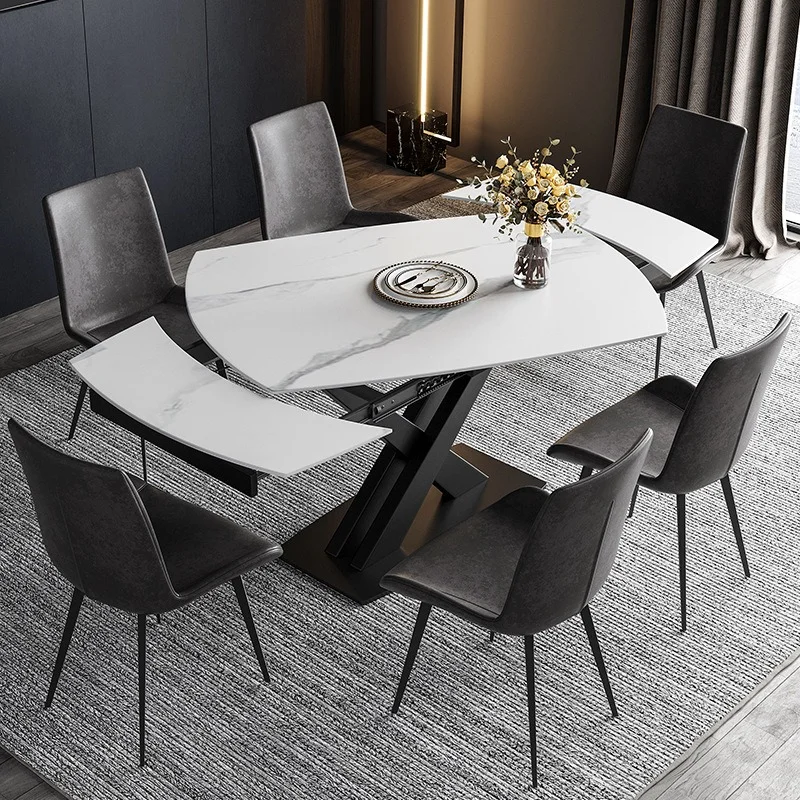 Modern Sintered Stone Dining Table With, Stone Dining Table Singapore