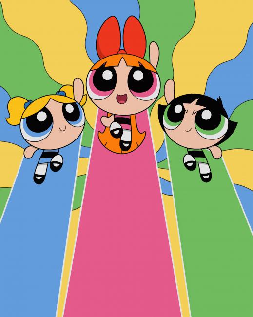 

Powerpuff Girls Animation – Paint By Numbers - 40*50CM, 501 Original