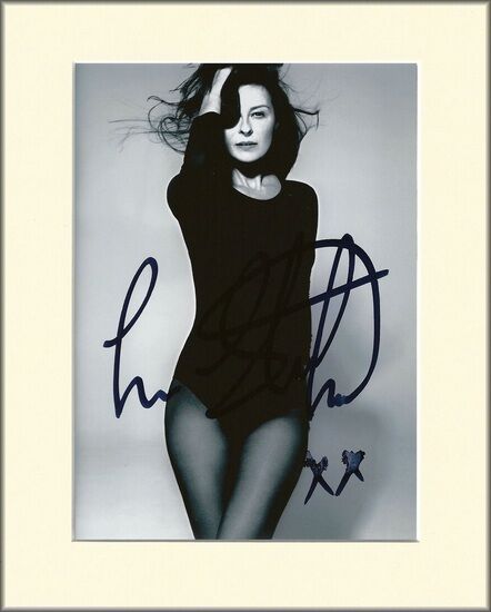 LISA STANSFIELD IN PANTYHOSE TIGHTS PP 8x10 MOUNTED SIGNED AUTOGRAPH Photo Poster painting