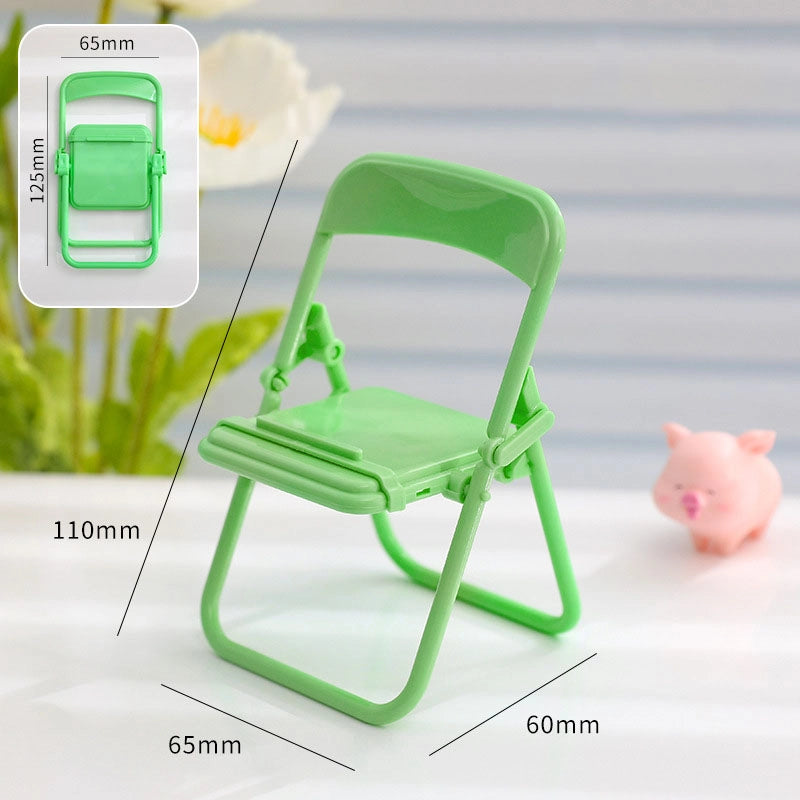 Cartoon Simple Folding Girl Heart Mobile Phone Stand Tablet Watch Live Broadcast Simple And Portable Photo Stand