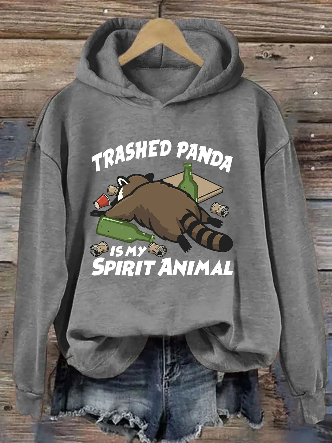 Trashed Panda Is My Spirit Animal Hoodie