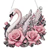 Cygne acrylique - Pendentif bricolage 5d