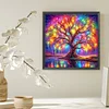 Néon arbre de vie-abdominaux partiels peinture diamant rond-40*40cm