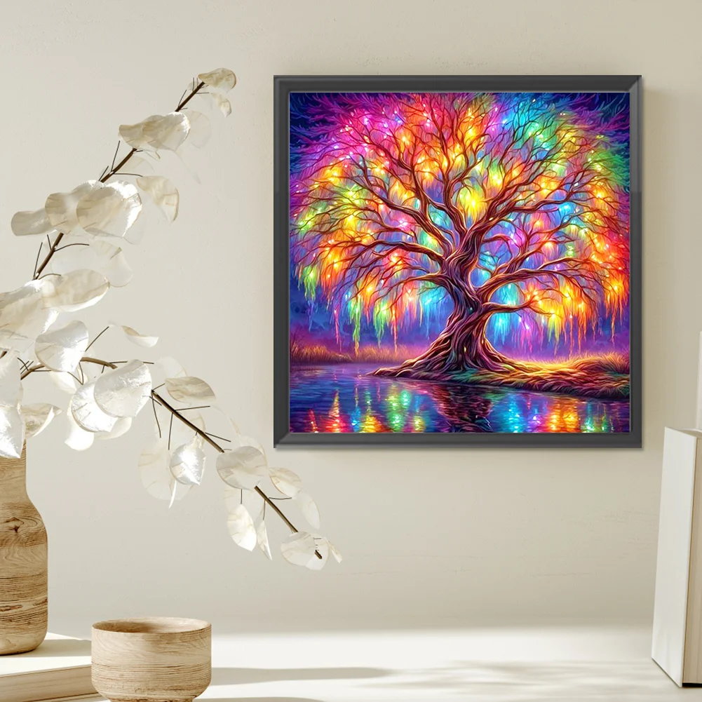 Partial AB Diamond Painting - Full Round Drill - Tree of Life(Canvas|45*45cm)